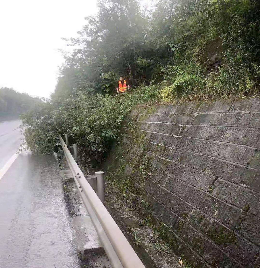 資陽管理處快速消除路面安全隱患