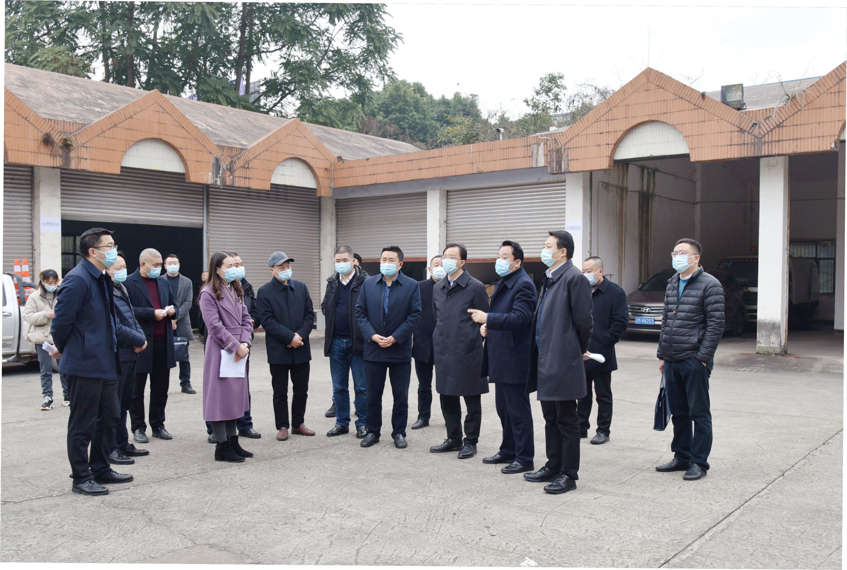 資陽市政府赴成渝分公司實地調研疫情防控應急物資中轉站設置事宜