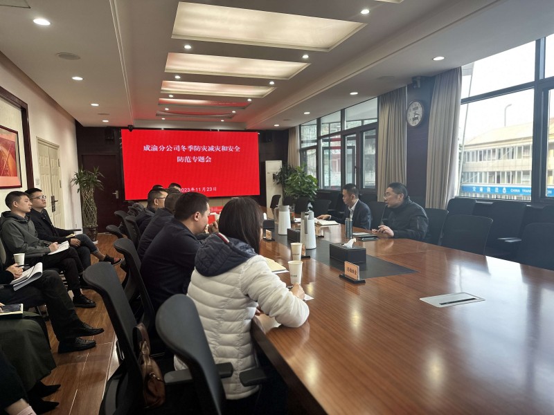 成渝分公司組織召開2023年冬季防災減災和安全防范專題會