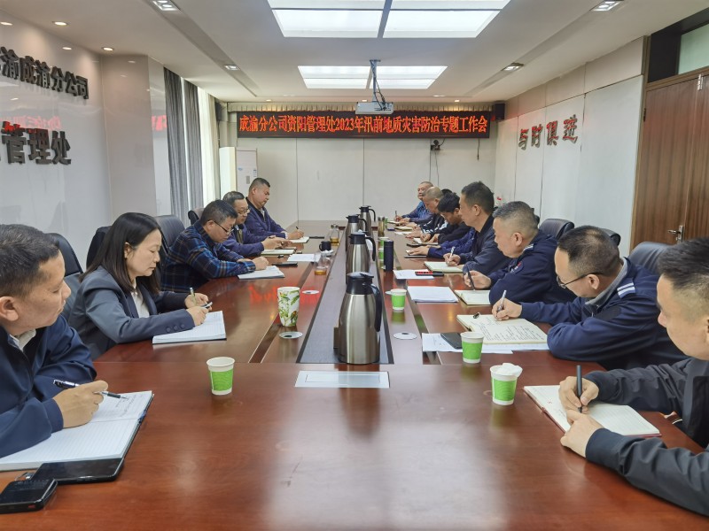 資陽管理處組織召開2023年汛前地質災害防治專題工作會