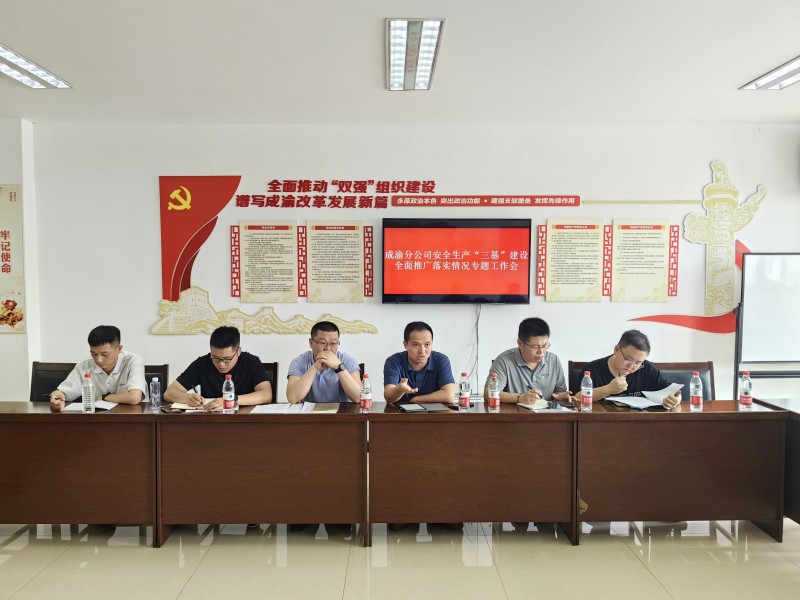 成渝分公司召開安全生產“三基”建設全面推廣落實情況專題工作會