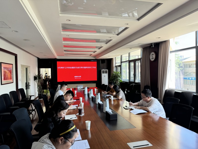 成渝分公司召開6月養護工作例會暨防汛減災再布置再安排工作會